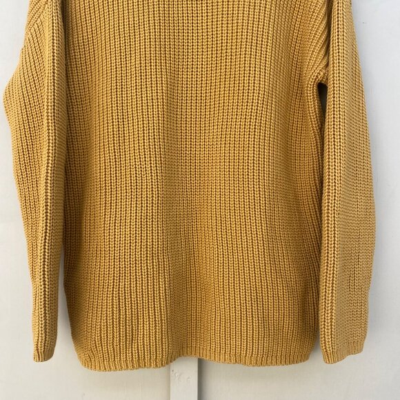 Jenni Kayne Fisherman Organic Cotton Blend Sweater Mustard Yellow - Picture 11 of 14